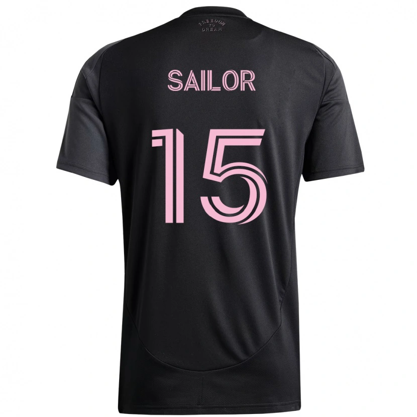 Danxen Män Ryan Sailor #15 Svart Rosa Bortatröja Matchtröjor 2025/26 Tröjor T-Tröja
