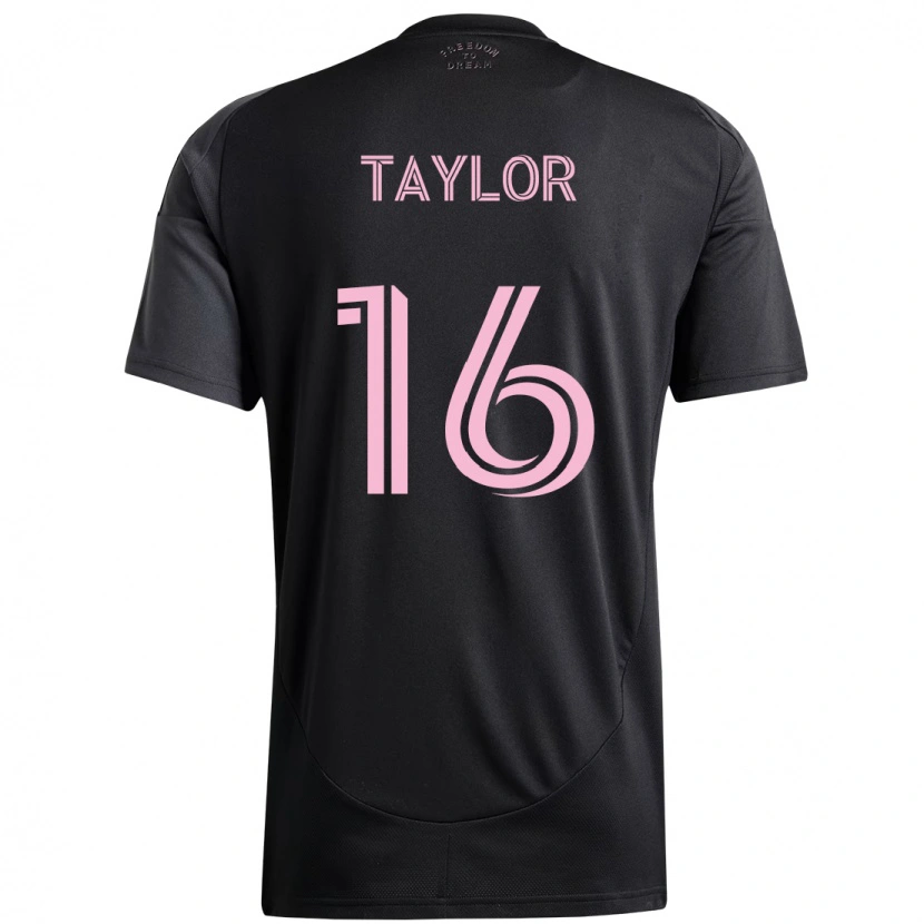 Danxen Män Robert Taylor #16 Svart Rosa Bortatröja Matchtröjor 2025/26 Tröjor T-Tröja