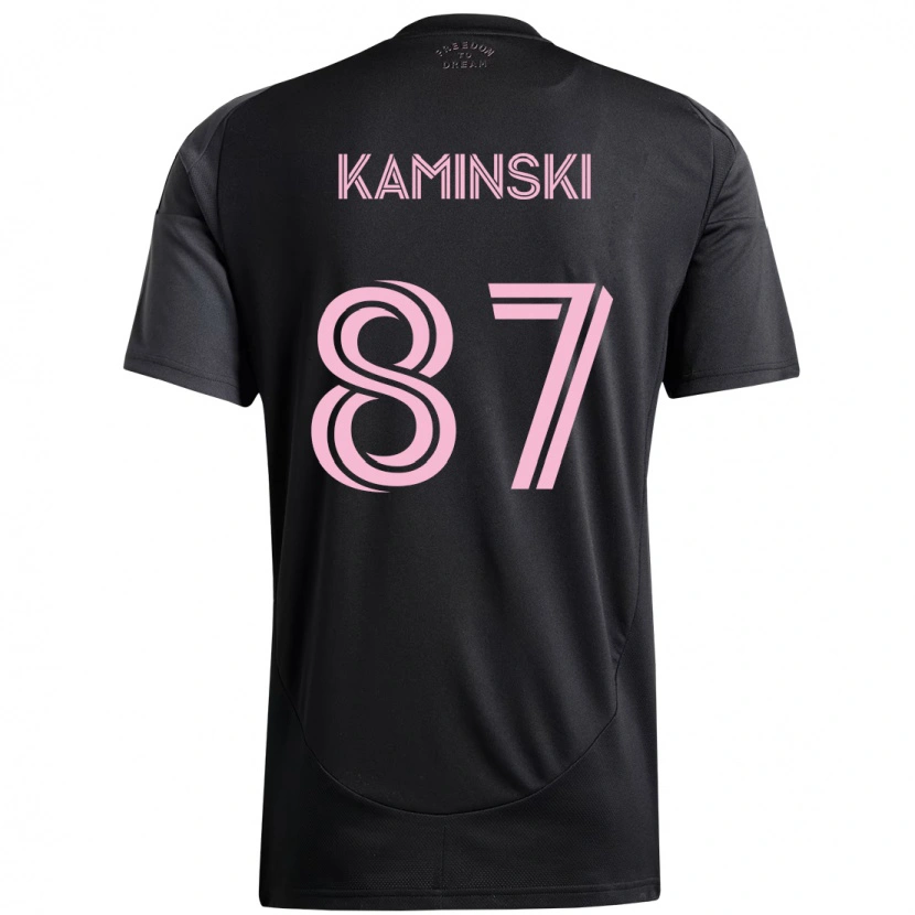 Danxen Män Brett Kaminski #87 Svart Rosa Bortatröja Matchtröjor 2025/26 Tröjor T-Tröja