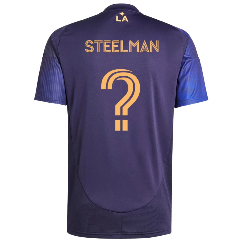 Danxen Män Maximus Steelman #0 Lila Blå Bortatröja Matchtröjor 2025/26 Tröjor T-Tröja