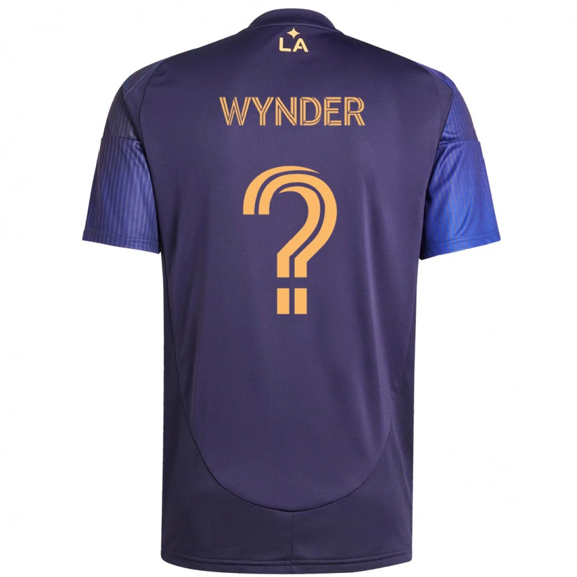 Danxen Män Elijah Wynder #0 Lila Blå Bortatröja Matchtröjor 2025/26 Tröjor T-Tröja