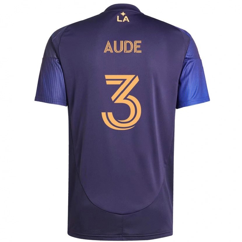 Danxen Män Julián Aude #3 Lila Blå Bortatröja Matchtröjor 2025/26 Tröjor T-Tröja