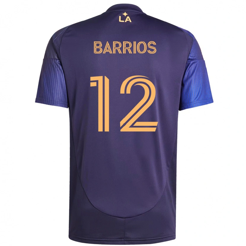 Danxen Män Michael Barrios #12 Lila Blå Bortatröja Matchtröjor 2025/26 Tröjor T-Tröja