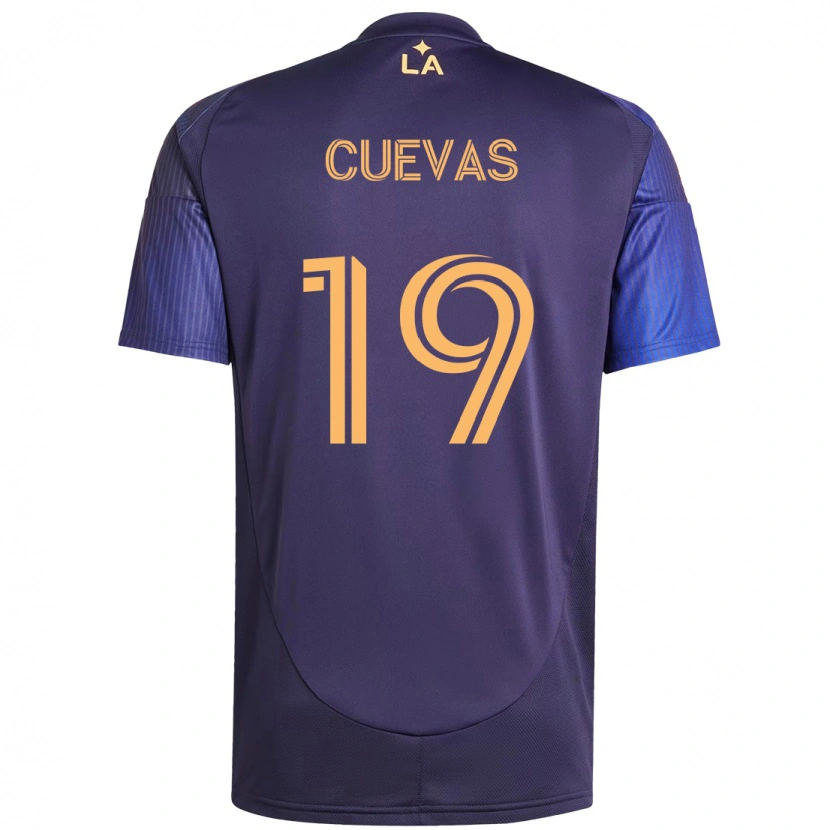 Danxen Män Mauricio Cuevas #19 Lila Blå Bortatröja Matchtröjor 2025/26 Tröjor T-Tröja
