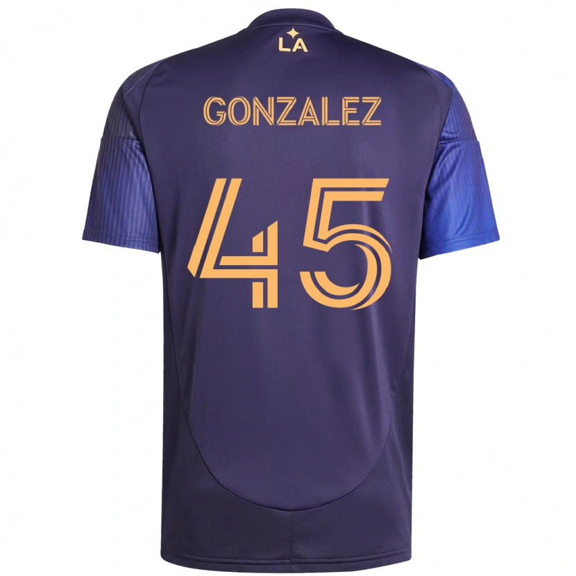 Danxen Män Adrián González #45 Lila Blå Bortatröja Matchtröjor 2025/26 Tröjor T-Tröja