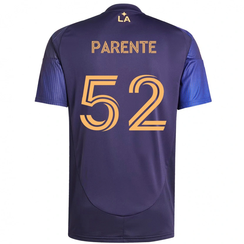 Danxen Män Isaiah Parente #52 Lila Blå Bortatröja Matchtröjor 2025/26 Tröjor T-Tröja