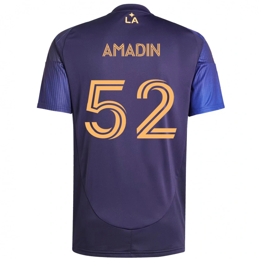 Danxen Män Elijah Amadin #52 Vit Gul Bortatröja Matchtröjor 2025/26 Tröjor T-Tröja