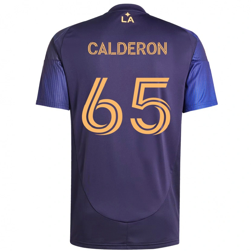 Danxen Män Juan Calderón #65 Lila Blå Bortatröja Matchtröjor 2025/26 Tröjor T-Tröja