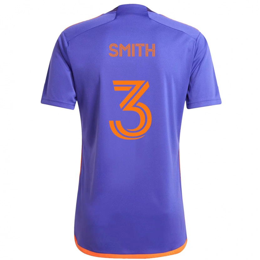 Danxen Män Brad Smith #3 Lila Orange Bortatröja Matchtröjor 2025/26 Tröjor T-Tröja