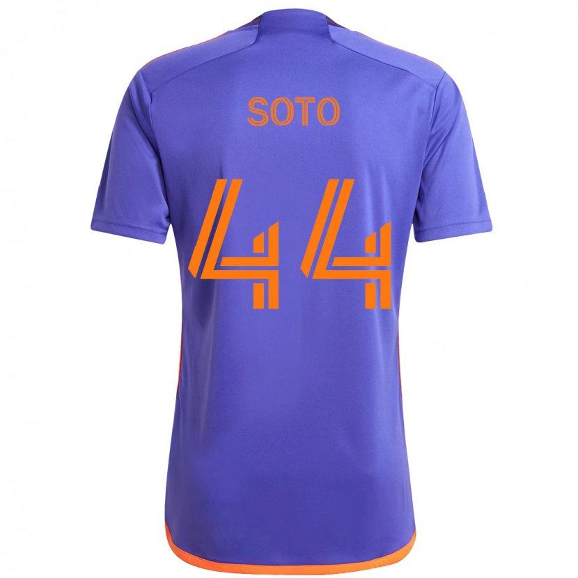 Danxen Män Ezekiel Soto #44 Lila Orange Bortatröja Matchtröjor 2025/26 Tröjor T-Tröja