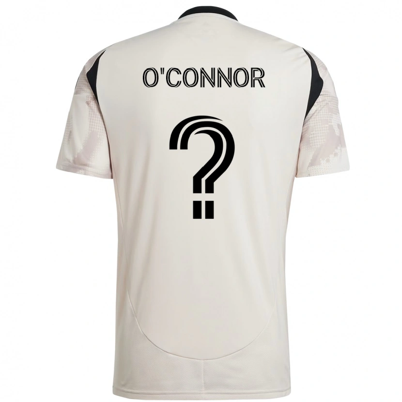 Danxen Män Aidan O'connor #0 Beige Svart Bortatröja Matchtröjor 2025/26 Tröjor T-Tröja