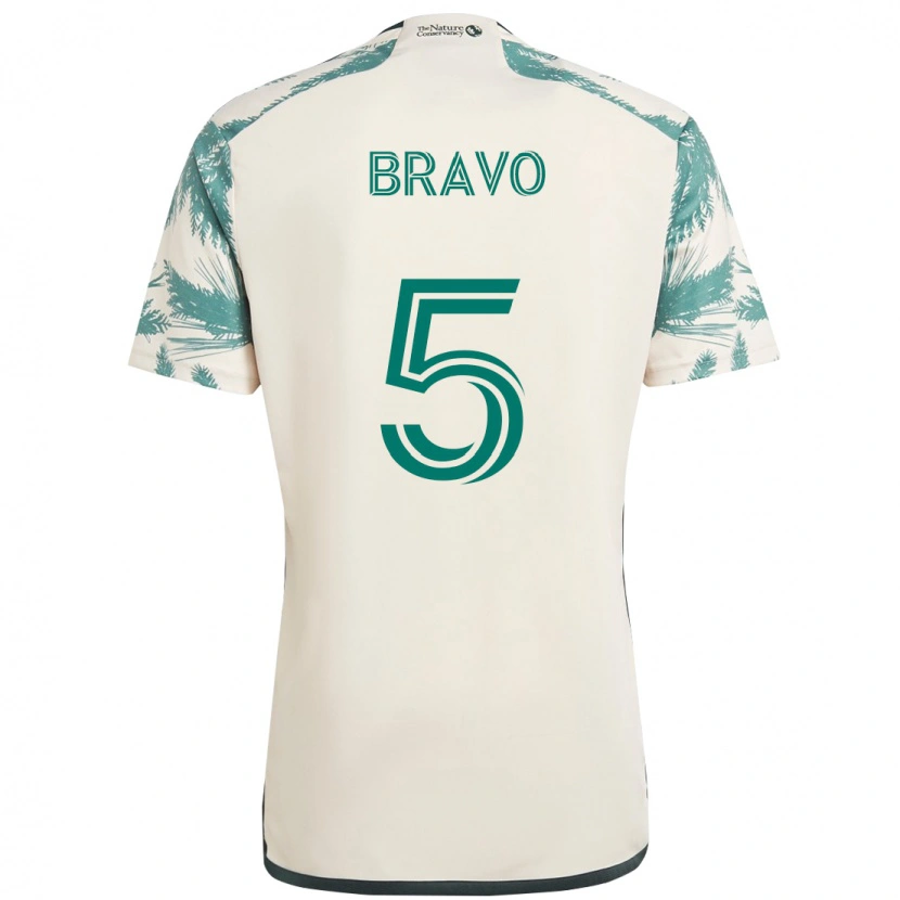 Danxen Män Claudio Bravo #5 Beige Grön Bortatröja Matchtröjor 2025/26 Tröjor T-Tröja