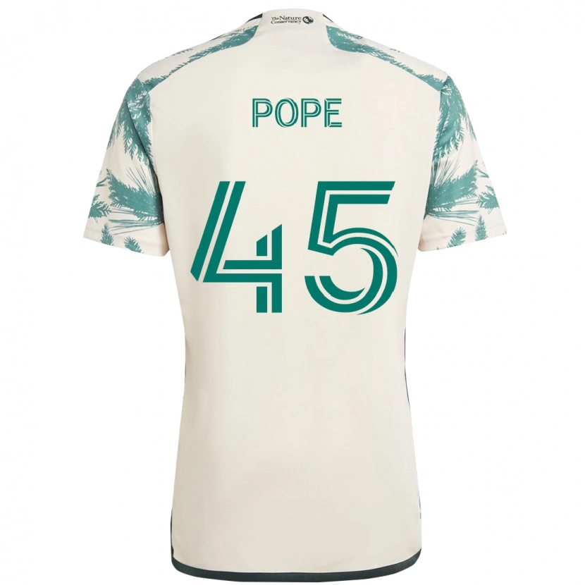 Danxen Män Blake Pope #45 Beige Grön Bortatröja Matchtröjor 2025/26 Tröjor T-Tröja