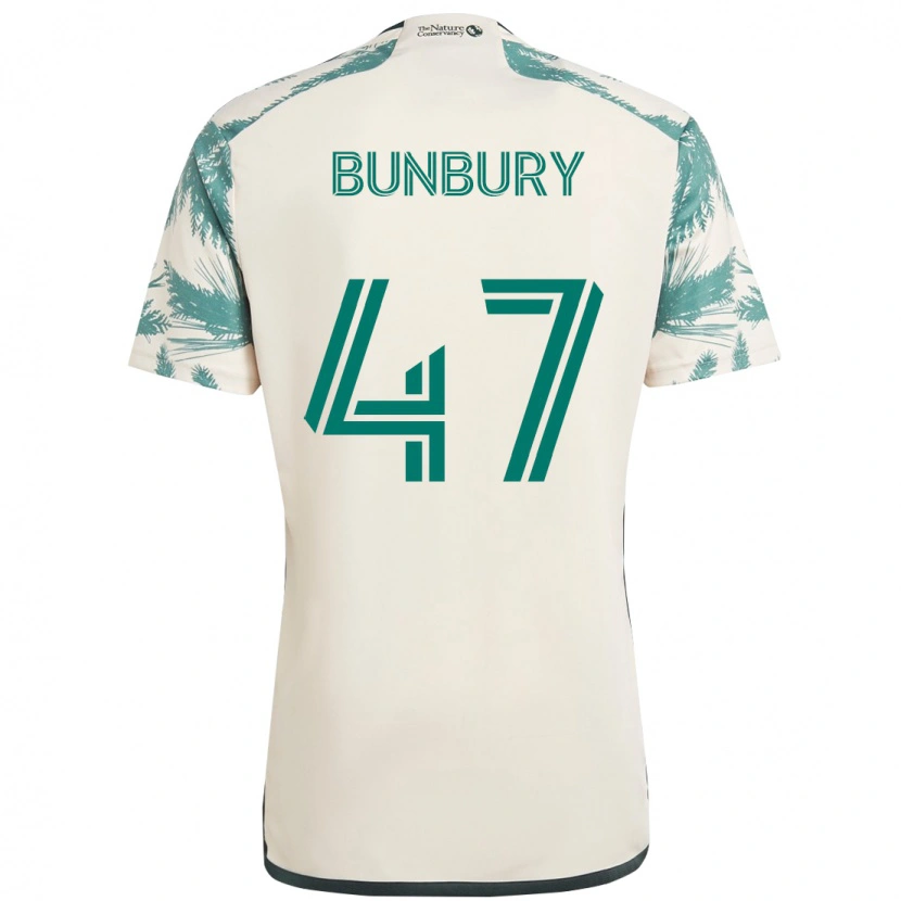 Danxen Män Mataeo Bunbury #47 Beige Grön Bortatröja Matchtröjor 2025/26 Tröjor T-Tröja