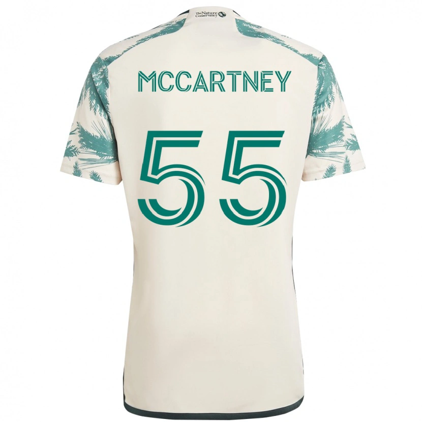 Danxen Män Dawson Mccartney #55 Beige Grön Bortatröja Matchtröjor 2025/26 Tröjor T-Tröja
