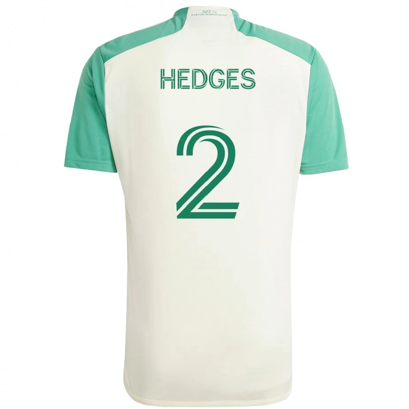 Danxen Män Matt Hedges #2 Vit Grön Bortatröja Matchtröjor 2025/26 Tröjor T-Tröja