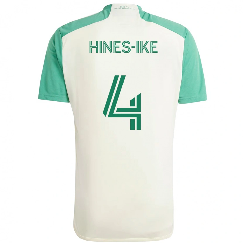 Danxen Män Brendan Hines-Ike #4 Vit Grön Bortatröja Matchtröjor 2025/26 Tröjor T-Tröja