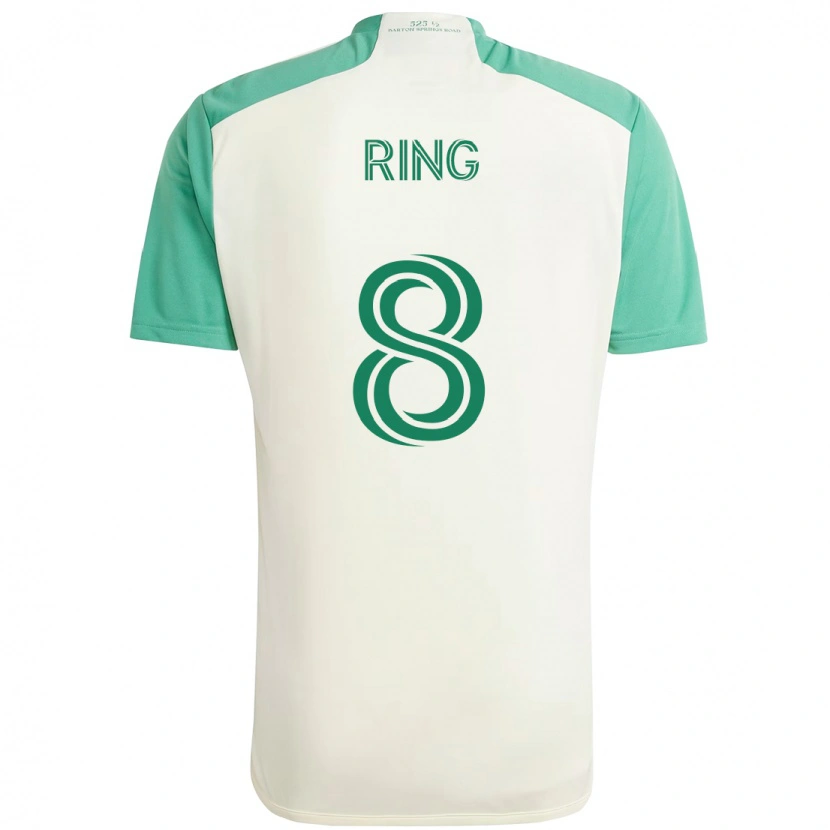 Danxen Män Alexander Ring #8 Vit Grön Bortatröja Matchtröjor 2025/26 Tröjor T-Tröja