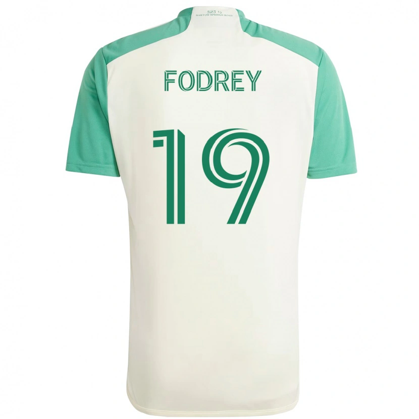 Danxen Män Cj Fodrey #19 Vit Grön Bortatröja Matchtröjor 2025/26 Tröjor T-Tröja