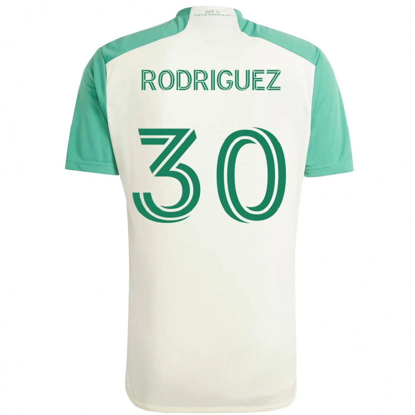 Danxen Män Memo Rodríguez #30 Vit Grön Bortatröja Matchtröjor 2025/26 Tröjor T-Tröja