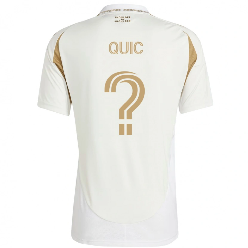 Danxen Män Matthew Quic #0 Vit Brun Bortatröja Matchtröjor 2025/26 Tröjor T-Tröja