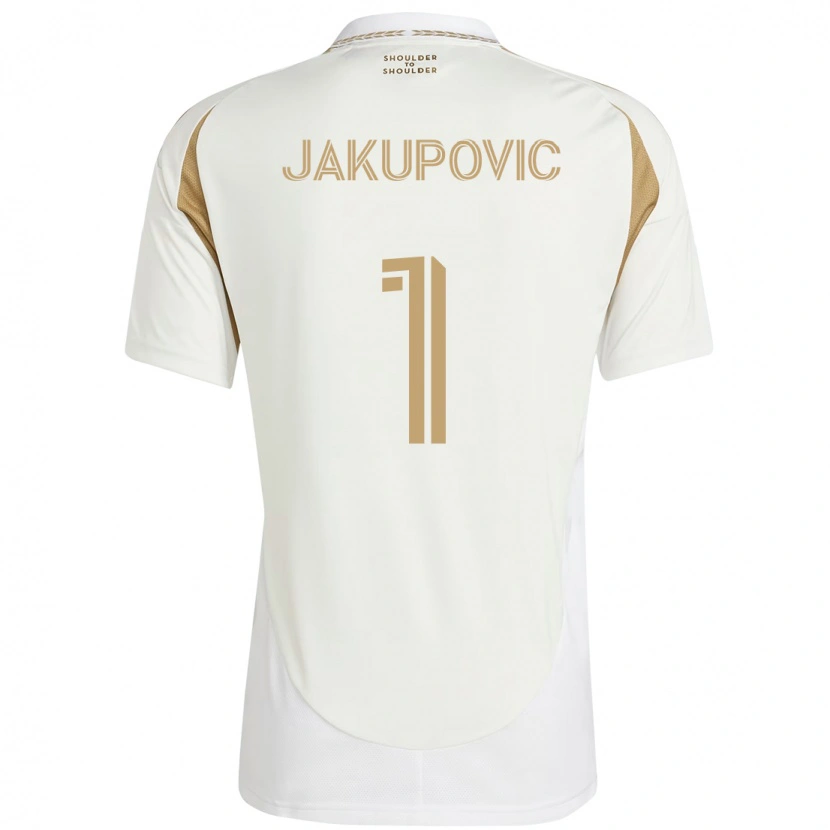 Danxen Män Eldin Jakupovic #1 Svart Brun Bortatröja Matchtröjor 2025/26 Tröjor T-Tröja