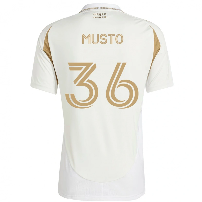 Danxen Män Tommy Musto #36 Vit Brun Bortatröja Matchtröjor 2025/26 Tröjor T-Tröja
