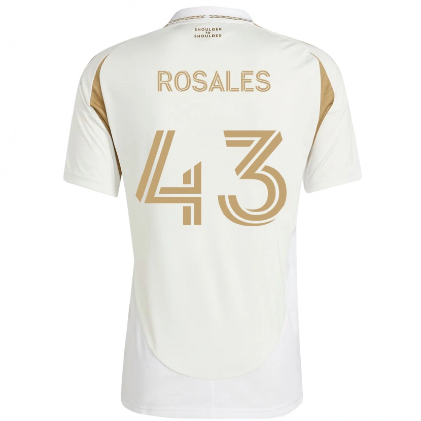 Danxen Män Diego Rosales #43 Vit Brun Bortatröja Matchtröjor 2025/26 Tröjor T-Tröja