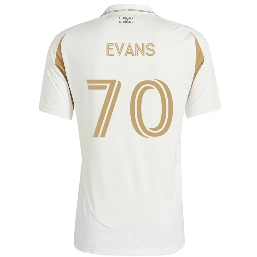 Danxen Män Matthew Evans #70 Vit Brun Bortatröja Matchtröjor 2025/26 Tröjor T-Tröja
