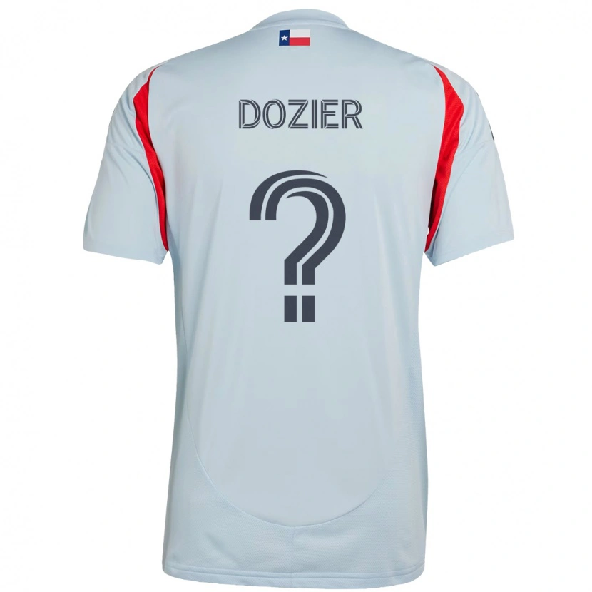 Danxen Män Jonathon Dozier #0 Ljusblå Röd Bortatröja Matchtröjor 2025/26 Tröjor T-Tröja