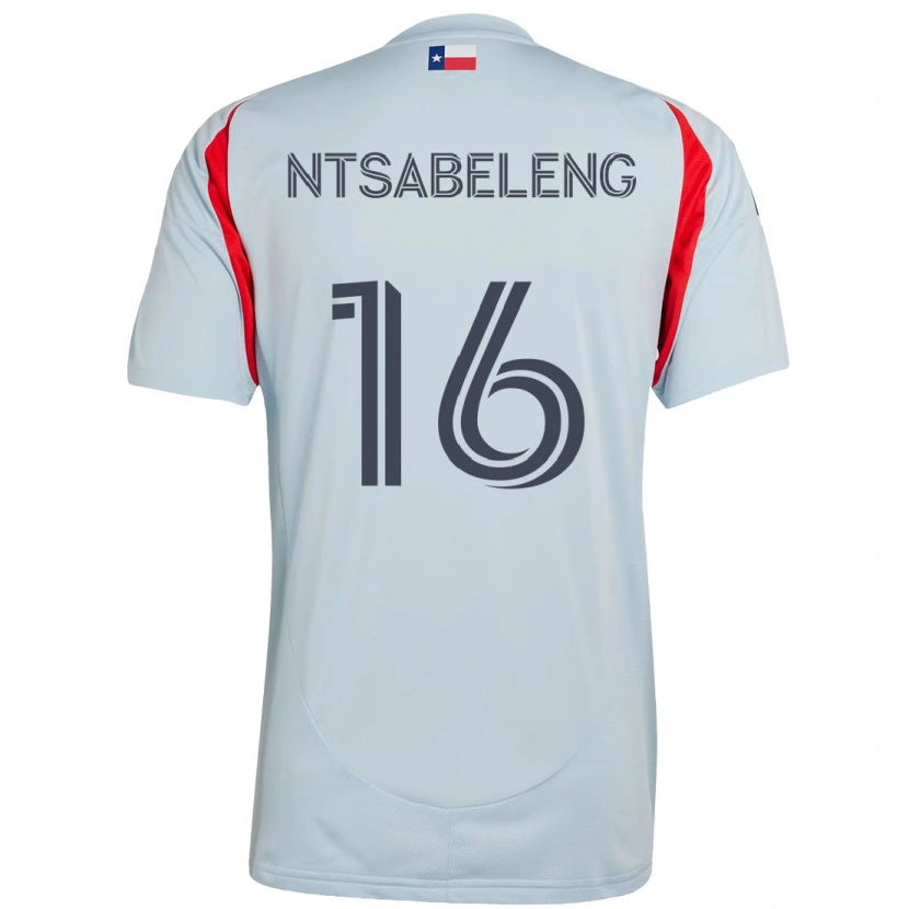Danxen Män Tsiki Ntsabeleng #16 Ljusblå Röd Bortatröja Matchtröjor 2025/26 Tröjor T-Tröja