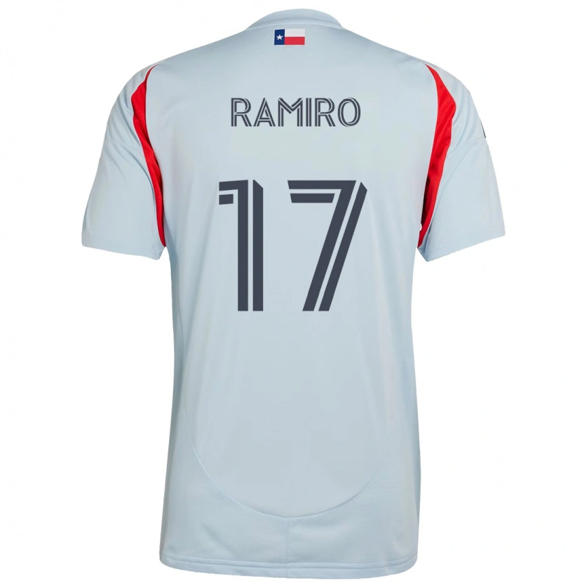 Danxen Män Ramiro #17 Ljusblå Röd Bortatröja Matchtröjor 2025/26 Tröjor T-Tröja