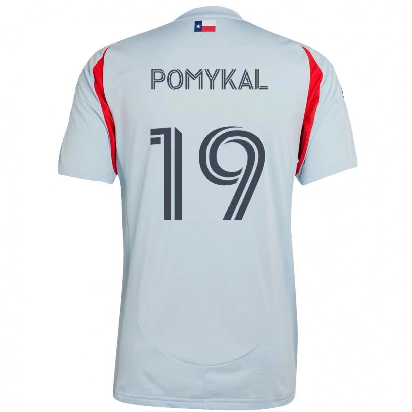 Danxen Män Paxton Pomykal #19 Ljusblå Röd Bortatröja Matchtröjor 2025/26 Tröjor T-Tröja