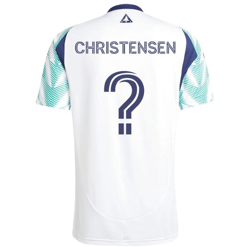 Danxen Män Kevin Christensen #0 Vit Blå Bortatröja Matchtröjor 2025/26 Tröjor T-Tröja