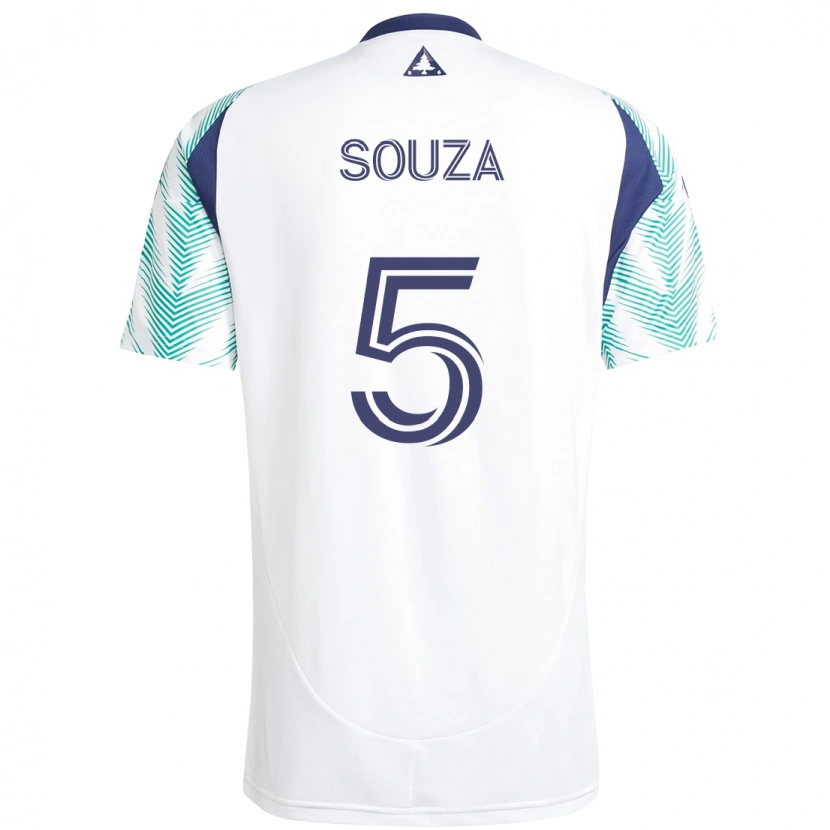 Danxen Män Victor Souza #5 Vit Blå Bortatröja Matchtröjor 2025/26 Tröjor T-Tröja