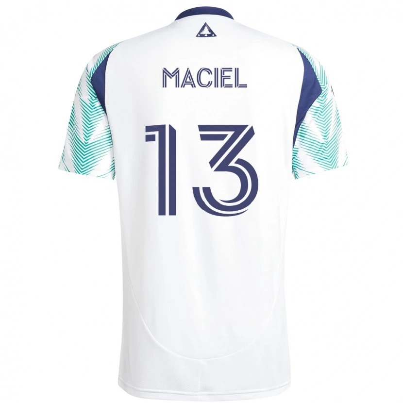 Danxen Män Maciel #13 Vit Blå Bortatröja Matchtröjor 2025/26 Tröjor T-Tröja