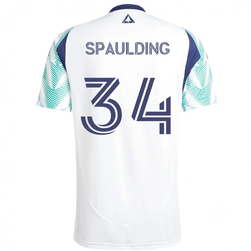 Danxen Män Ryan Spaulding #34 Vit Blå Bortatröja Matchtröjor 2025/26 Tröjor T-Tröja