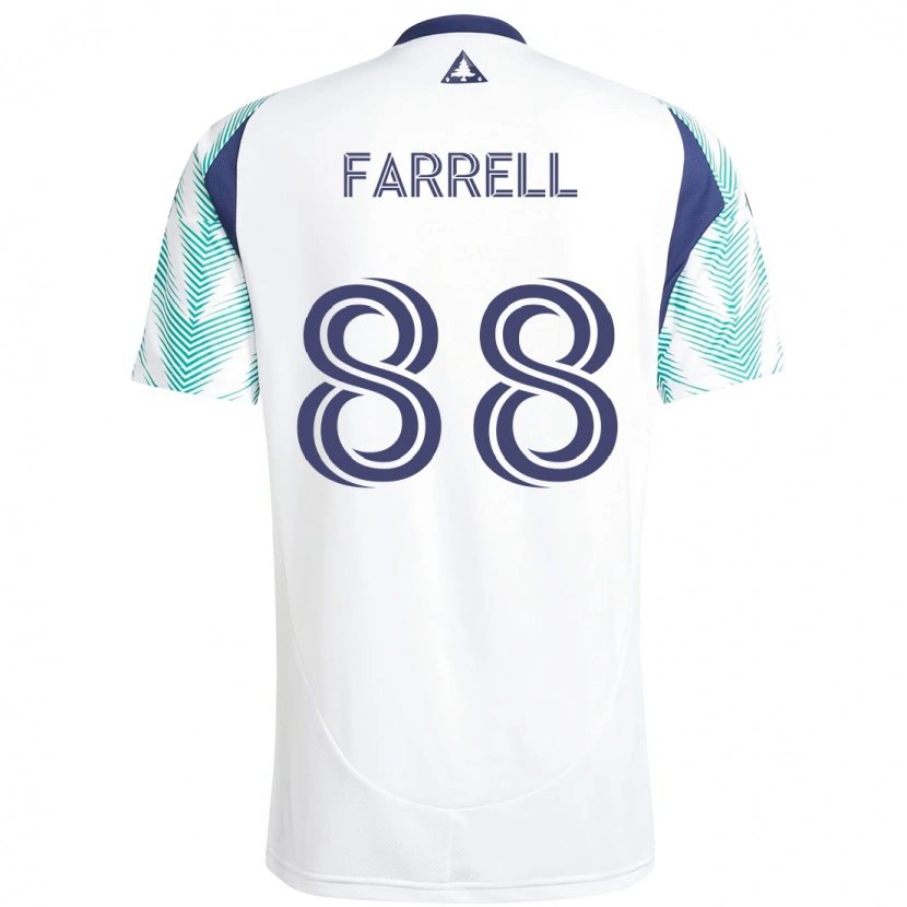 Danxen Män Andrew Farrell #88 Vit Blå Bortatröja Matchtröjor 2025/26 Tröjor T-Tröja