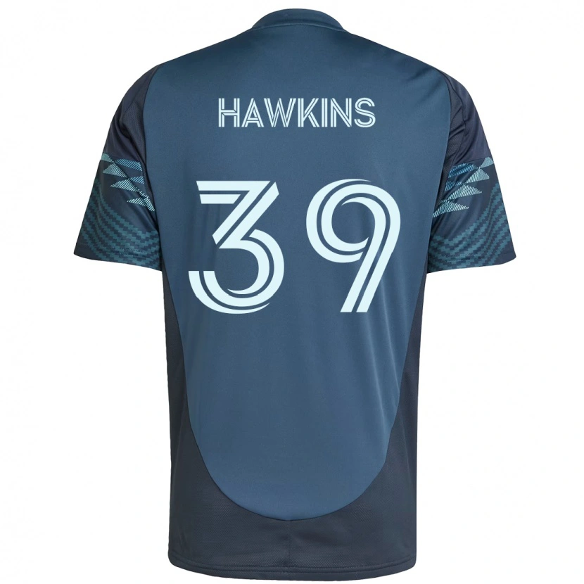 Danxen Män Stuart Hawkins #39 Ljusblå Bortatröja Matchtröjor 2025/26 Tröjor T-Tröja