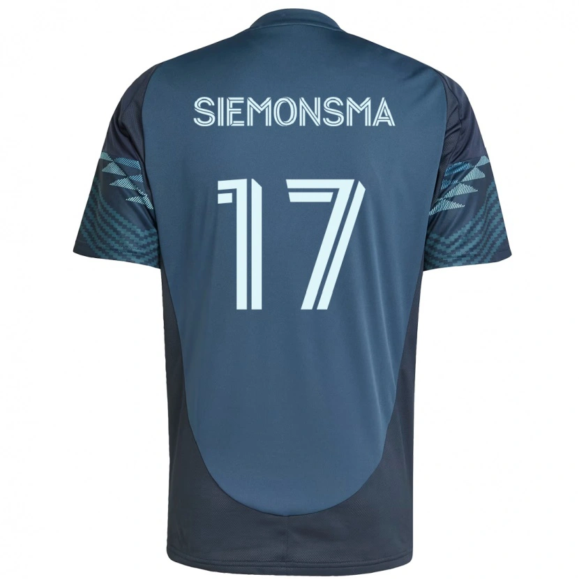 Danxen Män Sianna Siemonsma #17 Ljusblå Bortatröja Matchtröjor 2025/26 Tröjor T-Tröja