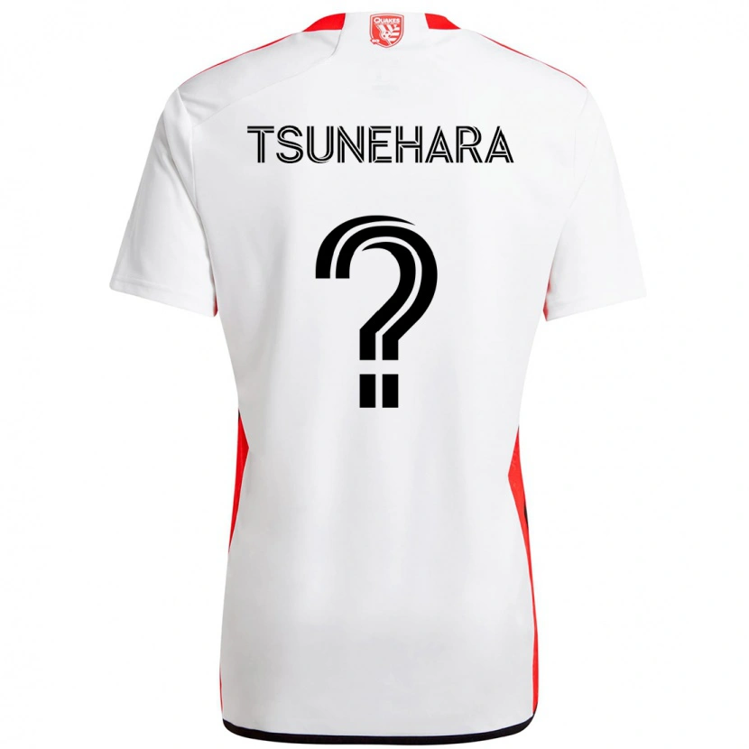 Danxen Män Roka Tsunehara #0 Vit Röd Bortatröja Matchtröjor 2025/26 Tröjor T-Tröja