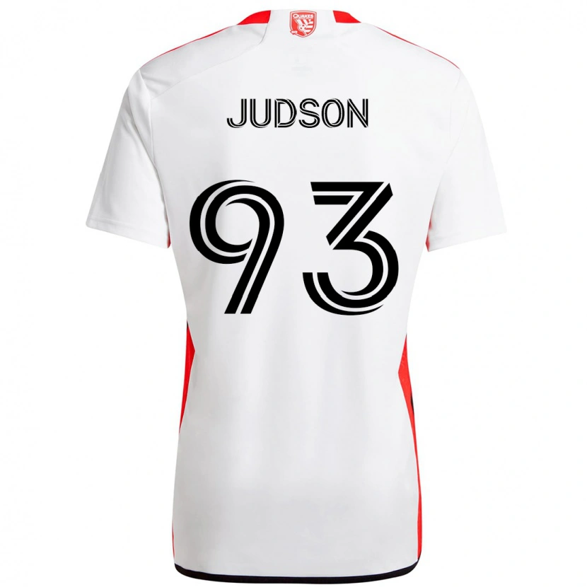 Danxen Män Judson #93 Vit Röd Bortatröja Matchtröjor 2025/26 Tröjor T-Tröja