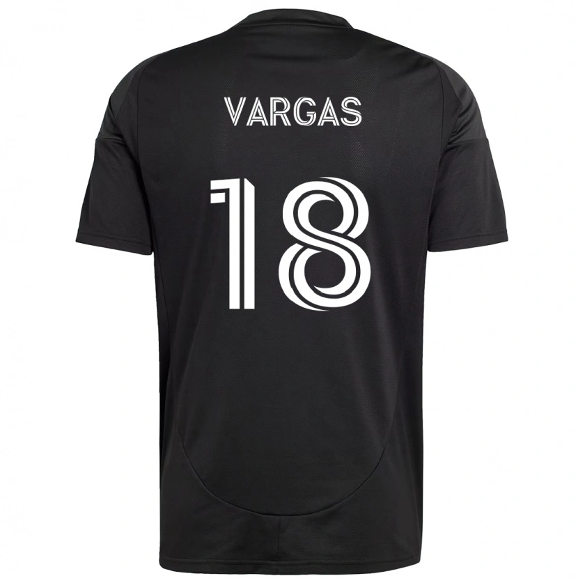 Danxen Män Kerwin Vargas #18 Svart Vit Bortatröja Matchtröjor 2025/26 Tröjor T-Tröja