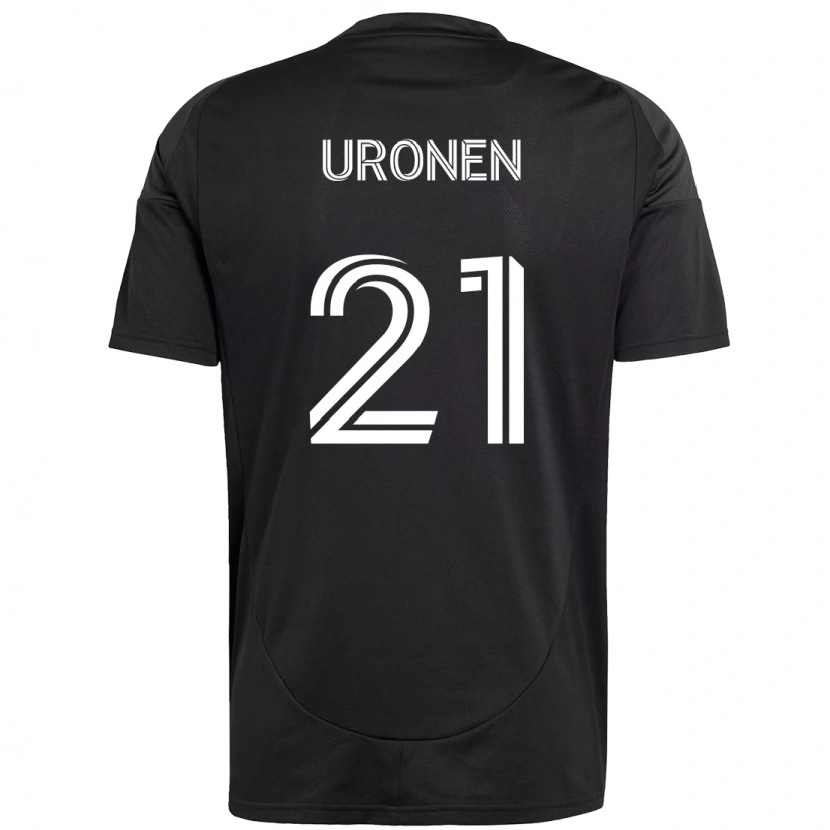 Danxen Män Jere Uronen #21 Svart Vit Bortatröja Matchtröjor 2025/26 Tröjor T-Tröja