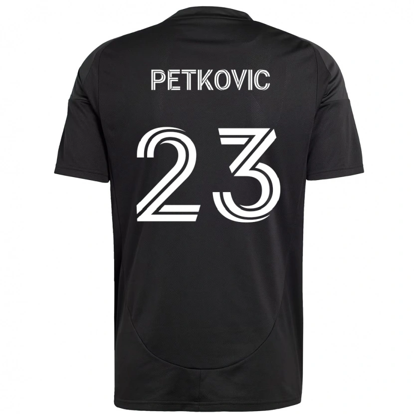Danxen Män Nikola Petkovic #23 Svart Vit Bortatröja Matchtröjor 2025/26 Tröjor T-Tröja