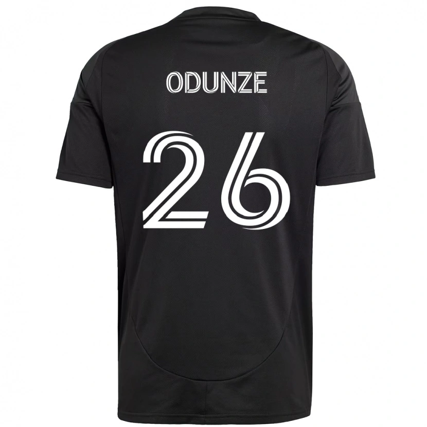 Danxen Män Chituru Odunze #26 Svart Vit Bortatröja Matchtröjor 2025/26 Tröjor T-Tröja