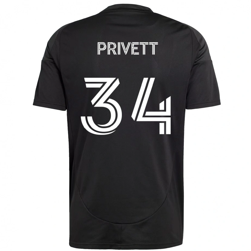 Danxen Män Andrew Privett #34 Svart Vit Bortatröja Matchtröjor 2025/26 Tröjor T-Tröja