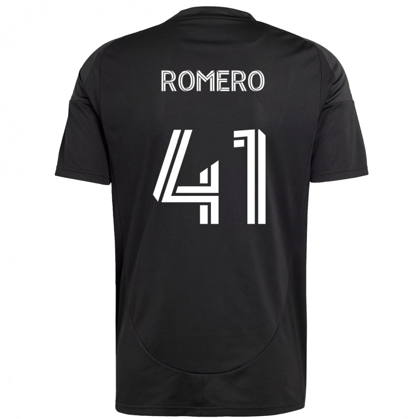 Danxen Män Brian Romero #41 Svart Vit Bortatröja Matchtröjor 2025/26 Tröjor T-Tröja