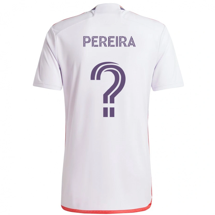 Danxen Män Dominic Pereira #0 Vit Lila Bortatröja Matchtröjor 2025/26 Tröjor T-Tröja