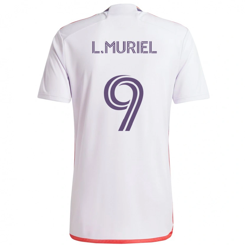 Danxen Män Luis Muriel #9 Vit Lila Bortatröja Matchtröjor 2025/26 Tröjor T-Tröja